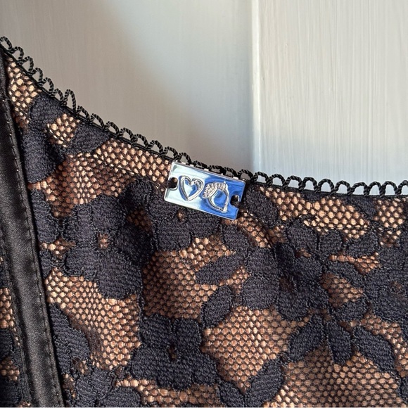 For Love and Lemons Violetta Slip Lace Dress in Black - Picture 12 of 14